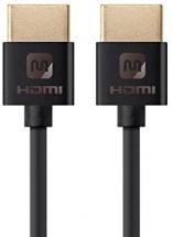 Monoprice HDMI High Speed Cable - 6in Black, Ultra Slim Series