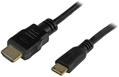 StarTech 1 ft High Speed HDMI Cable with Ethernet, Black