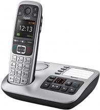 Gigaset E560A - Premium Big Button Cordless Home Phone with Answer Machine - Silver/Black