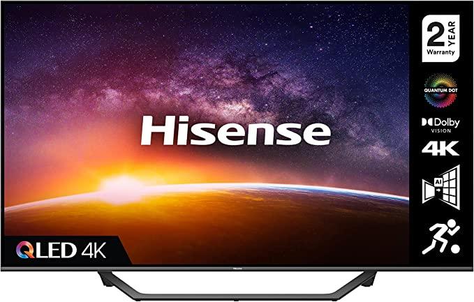 Hisense 55A7GQTUK QLED Series 55-inch 4K UHD Dolby Vision HDR Smart TV with Bluetooth