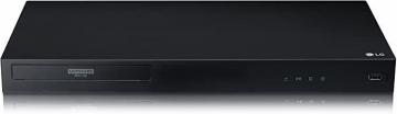 LG UBK80 4K Ultra HD HDR Blu-ray Player, Black