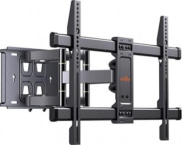 Perlegear TV Wall Bracket Swivel Tilt, Dual Articulating Arms Full Motion TV Mount