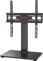 Perlegear Universal Table Top Pedestal TV Stand for 26"-55" LED Plasma Flat Curved Screens