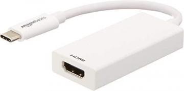 Amazon Basics USB 3.1 Type-C to HDMI Adapter Cable - White