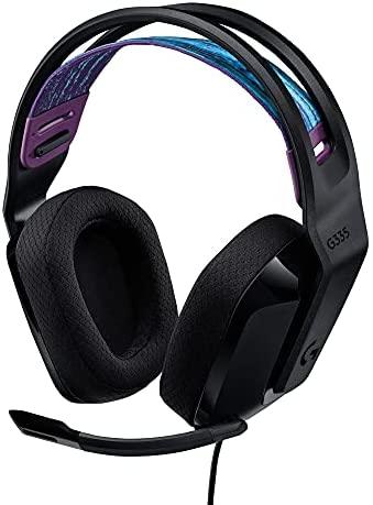 Logitech G335 Wired Gaming Headset, with Flip to Mute Microphone, Black