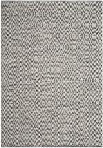 Safavieh Montauk Collection MTK414A Handmade Flatweave Cotton Area Rug, 9' x 12', Ivory Dark Grey