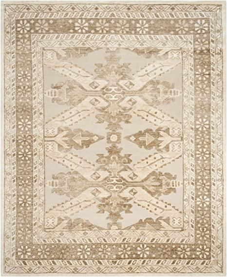 Safavieh Paseo Collection PSO514A Hand-Knotted Premium Bamboo Silk Area Rug, 9' x 12', Beige