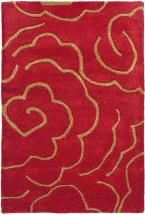 Safavieh Soho Collection SOH812A Handmade Premium Wool & Viscose Accent Rug, 2' x 3', Red