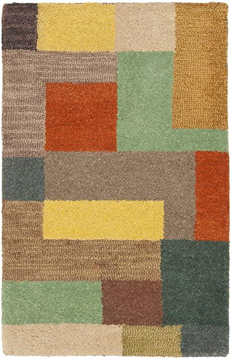 Safavieh Soho Collection SOH923A Handmade Modern Abstract Premium Wool Accent Rug, 2' x 3', Multi
