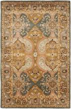 Safavieh Imperial Collection IP111A Handmade Traditional Premium Wool Area Rug, 4' x 6', Gold Green