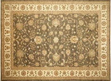 Noori Rug Hand Knotted Area Rug 9'11" x 13'6" Gray/Ivory