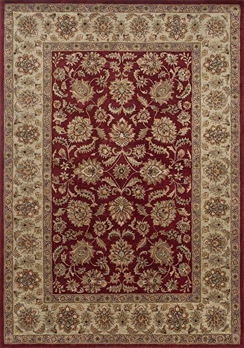 Loloi Area Rug, 5-Feet by 7-Feet 6-Inch, Red/Sage