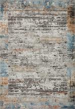 Loloi II Bianca Collection BIA-07 Ash Multi, Abstract Accent Rug 3'-4" x 5'-7", Grey;Blue