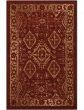 Maples Rugs Georgina Traditional Kitchen Rugs Non Skid Accent Area Carpet, 2'6 x 3'10, Red/Gold