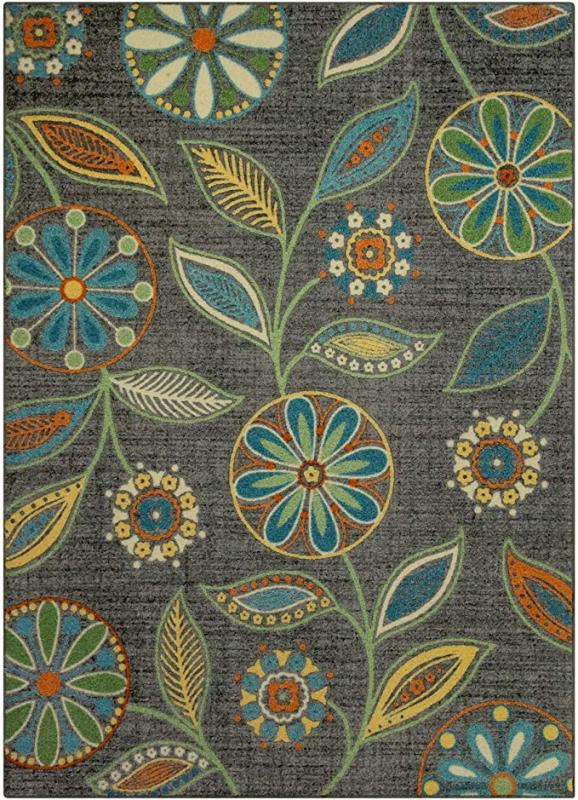Maples Rugs Reggie Floral Area Rugs for Living Room & Bedroom, Multi, 5 x 7
