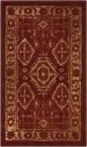Maples Rugs Georgina Traditional Kitchen Non Skid Accent Area Rug, Red/Gold, 1'8 x 2'10