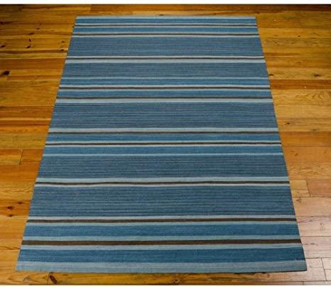 Nourison Ki08 Griot Turquoise Rectangle Area Rug, 8-Feet by 10-Feet 6-Inches (8' x 10'6")