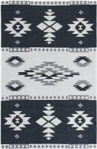 Safavieh Augustine Collection AGT426Z Rustic Boho Tribal Area Rug, 7'7" x 10', Black Light Grey