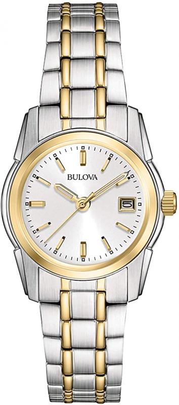 Bulova Classic Quartz Ladies Watch, Stainless Steel , Two-Tone (Model: 98M105)