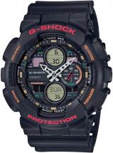 Casio Mens Analogue-Digital Watch with Resin Strap GA-140-1A4ER - Black