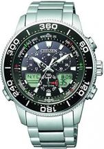 Citizen Mens Analogue-Digital Eco-Drive Watch with Stainless Steel Strap JR4060-88E