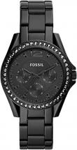 Fossil Women's Riley Stainless Steel Crystal-Accented Multifunction Quartz Watch