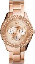Fossil Women's Stella Stainless Steel Crystal-Accented Multifunction Quartz Watch