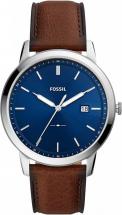 Fossil Men's The Minimalist Solar Stainless Steel Watch with Leather Strap