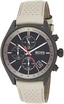 Hugo Boss Watches Men's Chronograph Quartz Watch with Leather Strap
