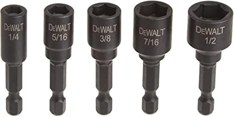 DeWalt Nut Driver Set, Impact Ready, Magnetic, 5-Piece (DW2235IR)