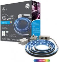 GE CYNC Smart Full Color LED Light Strip, 80-Inches with Power Supply, Bluetooth/Wi-Fi Enabled