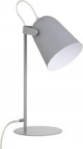 Amazon Basics Vintage Table Lamp with LED Bulb - 8" x 6" x 14", Grey