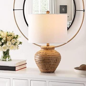 Safavieh Lighting Collection Kamryn Brown 23-inch Table Lamp