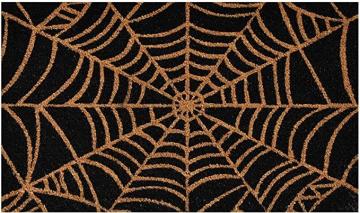 Calloway Mills 101951729 Scary Web Doormat, 17x29, Black and Natural