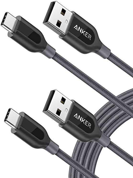 Anker USB Type C Cable, Anker [2-Pack 6ft] Powerline+ USB-C to USB-A