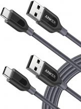 Anker USB Type C Cable, Anker [2-Pack 6ft] Powerline+ USB-C to USB-A