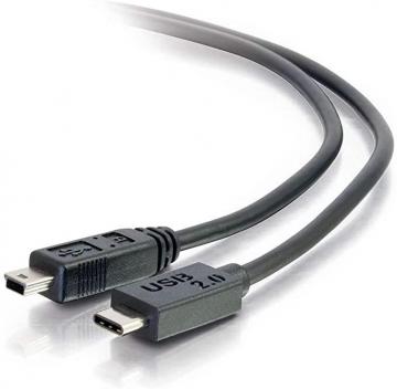 C2G 3m USB 2.0 USB Type C to USB Mini B Cable - 3 m - Black