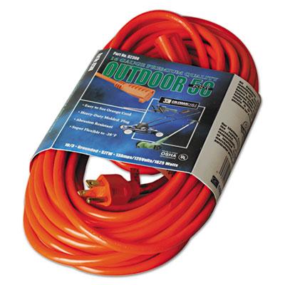 CCI Vinyl Outdoor Extension Cord, 50ft, 13 Amp, Orange