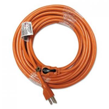 Innovera Indoor Extension Cord, Locking Plug, 50ft, Orange