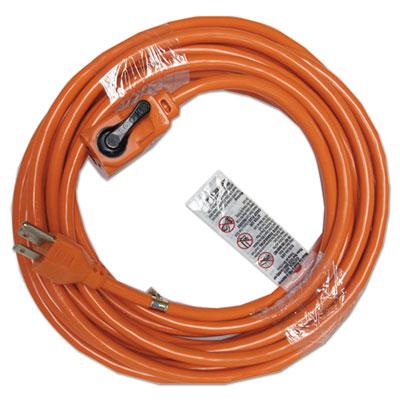 Innovera Indoor Extension Cord, Locking Plug, 25ft, Orange