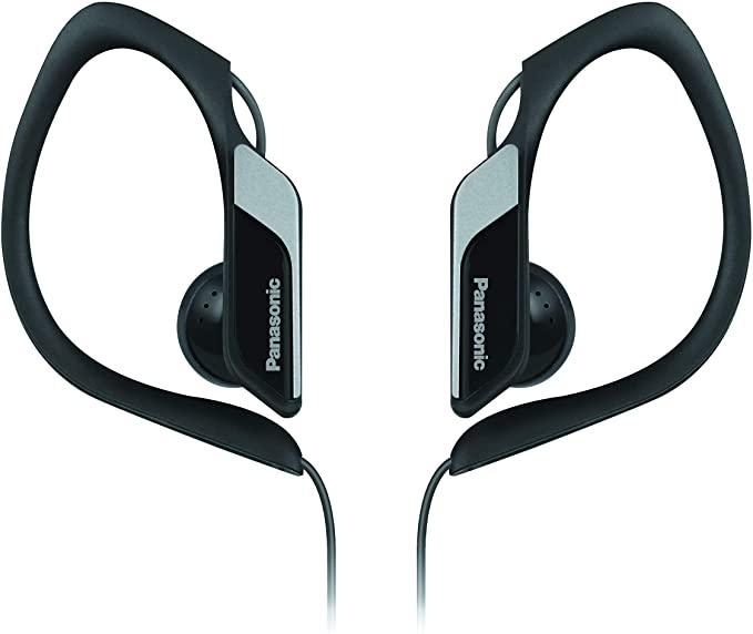 Panasonic RP-HS34E-K Water Resistant Sports Clip Earphones - Black
