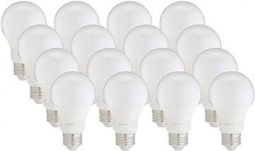 Amazon Basics 75W Equivalent, Daylight, Dimmable, A19 LED Light Bulb | 16-Pack