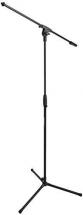 Amazon Basics Adjustable Boom Height Microphone Stand with Tripod Base, Black