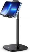 UGREEN Mobile Phone Desk Stand Flexible Height Adjustable Mount Metal Elevate Holder, Black