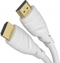 KabelDirekt 20m HDMI cable – 4K HDMI cord, White