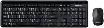 Amazon Basics Wireless Computer Keyboard and Mouse Combo US Layout (QWERTY)