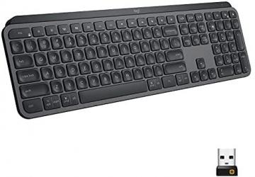Logitech MX Keys Advanced Wireless Illuminated Keyboard, Graphite