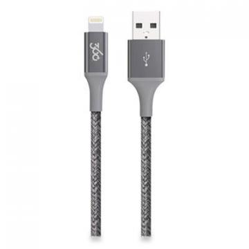 360 Electrical Authentic Collection Apple Lightning to USB Cable, 4 ft, Charcoal