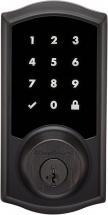 Kwikset Premis Traditional Arched Touchscreen Keyless Entry Smart Lock, Venetian Bronze