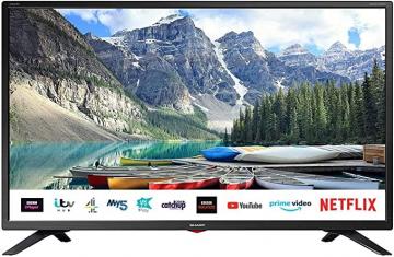 Sharp 1T C32BC3KH2FB 32 Inch Smart TV, HD Ready LED Display, Black